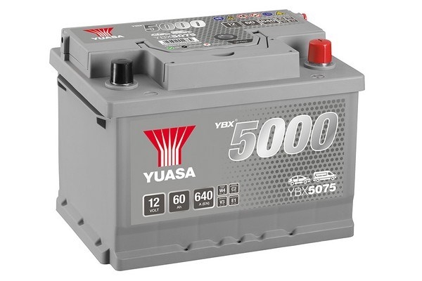 YUASA YBX5075 YBX5000 Silver High Performance SMF Batteries Štartovacia batéria