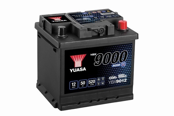 YUASA YBX9012 YBX9000 AGM Start Stop Plus Batteries Štartovacia batéria