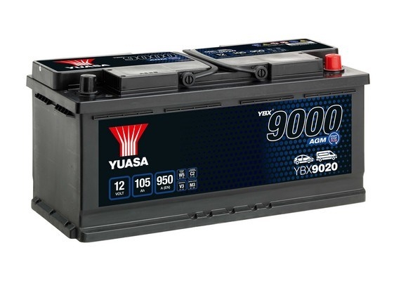 YUASA YBX9020 YBX9000 AGM Start Stop Plus Batteries Štartovacia batéria