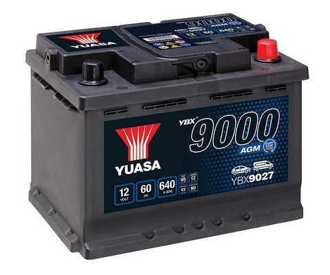 YUASA YBX9027 YBX9000 AGM Start Stop Plus Batteries Štartovacia batéria