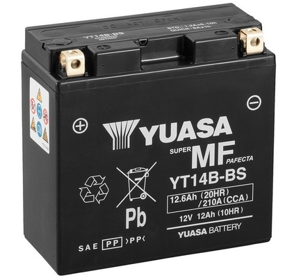 YUASA YT14B-BS Maintenance Free Starter Battery