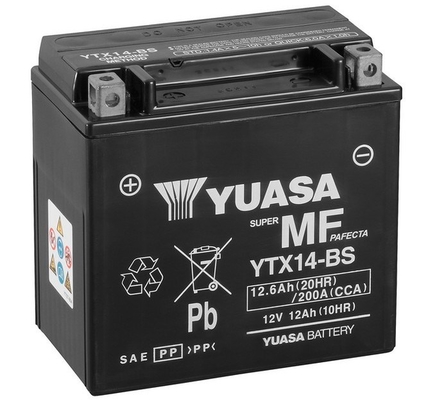 YUASA YTX14-BS Maintenance Free Starter Battery