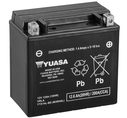 YUASA YTX14L-BS Maintenance Free Starter Battery