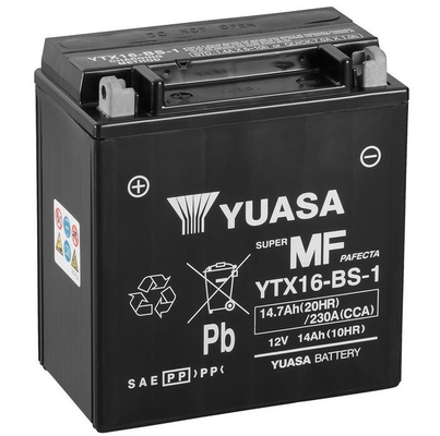 YUASA YTX16-BS-1 Maintenance Free Starter Battery