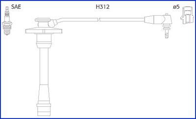 HITACHI 134130 Sada kabelů...