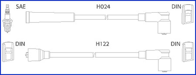 HITACHI 134347 Hueco Ignition Cable Kit for NISSAN
