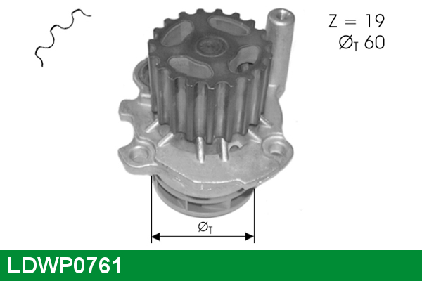 LUCAS LDWP0761 Water Pump