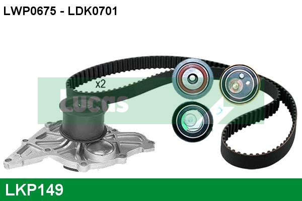 LUCAS LKP149 Water Pump &...