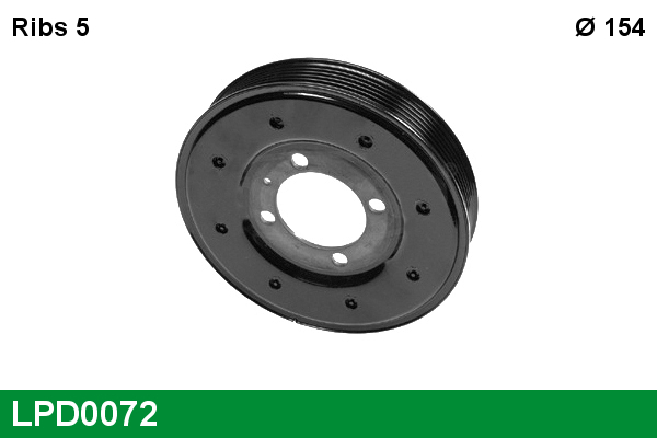 LUCAS LPD0072 Belt Pulley,...