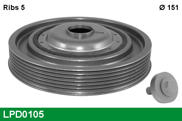 LUCAS LPD0105 Belt Pulley,...