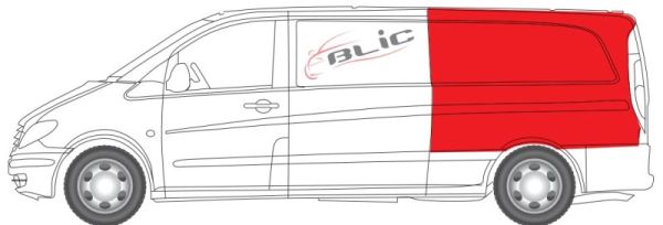 BLIC 6504-03-3542587P Kotflügel