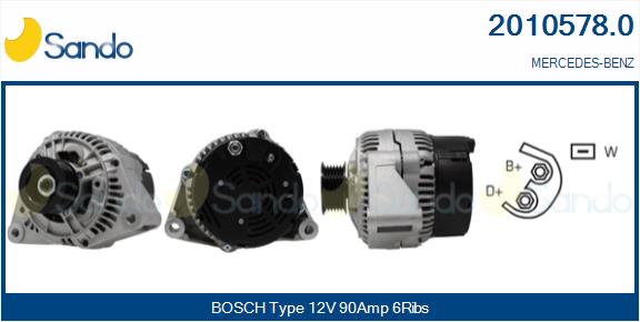 SANDO 2010578.0 Alternatore