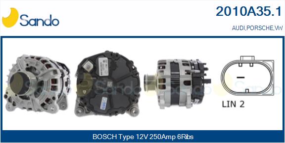 SANDO 2010A35.1 Alternatore