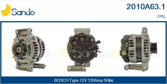 SANDO 2010A63.1 Alternatore