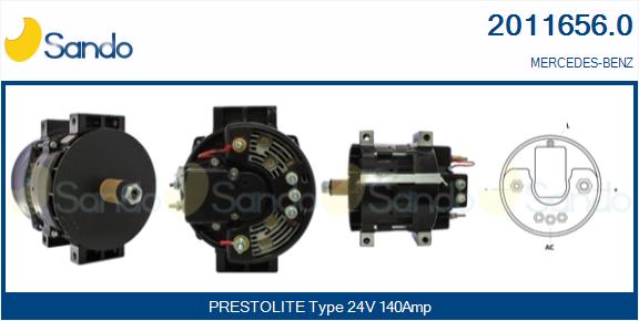 SANDO 2011656.0 Alternatore