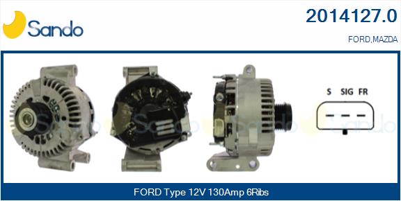 SANDO 2014127.0 Alternatore