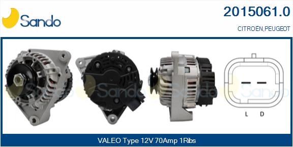 SANDO 2015061.0 Alternatore