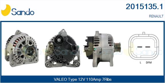 SANDO 2015135.1 Alternatore