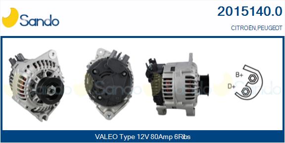 SANDO 2015140.0 Alternatore