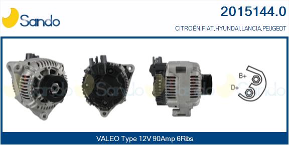 SANDO 2015144.0 Alternatore