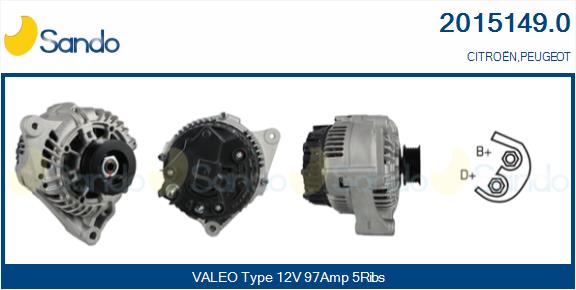SANDO 2015149.0 Alternatore
