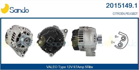 SANDO 2015149.1 Alternatore