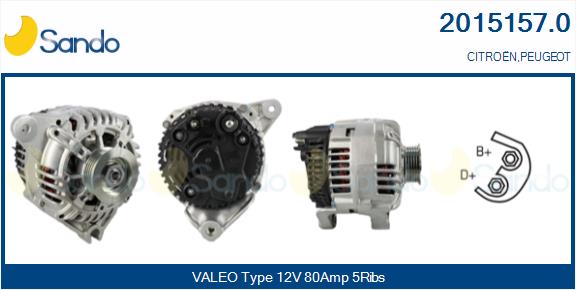 SANDO 2015157.0 Alternatore