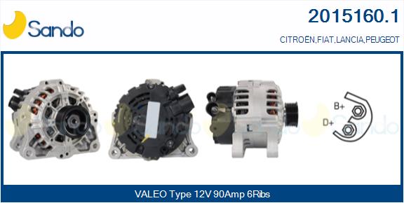 SANDO 2015160.1 Alternatore