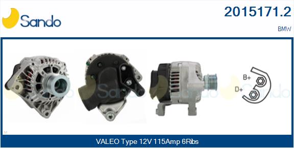 SANDO 2015171.2 Alternatore