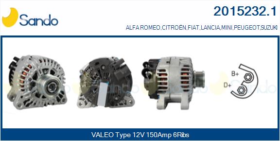 SANDO 2015232.1 Alternatore