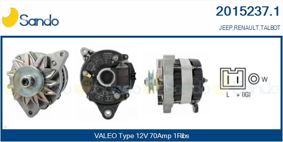 SANDO 2015237.1 Alternatore