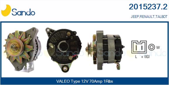 SANDO 2015237.2 Alternatore