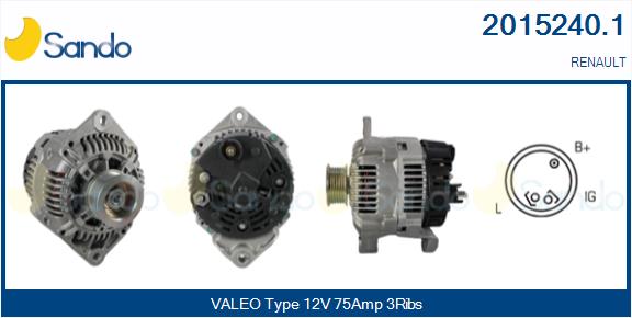SANDO 2015240.1 Alternatore
