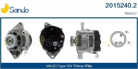 SANDO 2015240.2 Alternatore