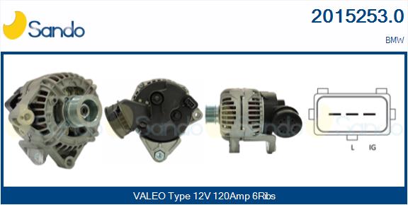 SANDO 2015253.0 Alternatore