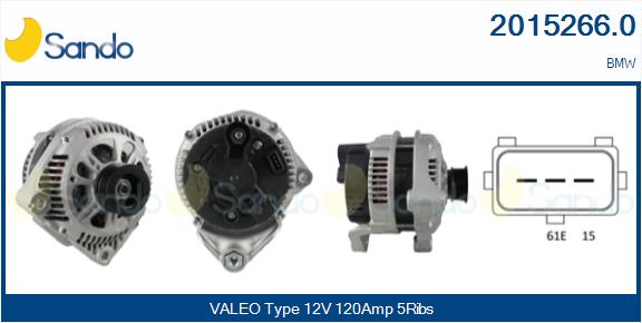 SANDO 2015266.0 Alternatore
