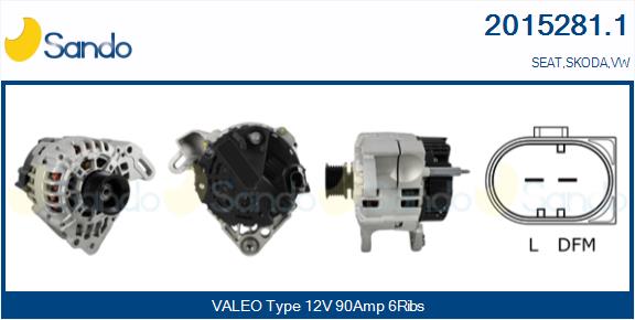 SANDO 2015281.1 Alternatore