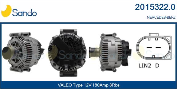 SANDO 2015322.0 Alternatore