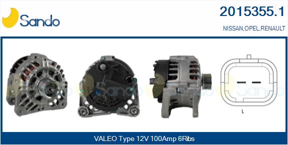 SANDO 2015355.1 Alternatore
