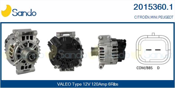 SANDO 2015360.1 Alternatore