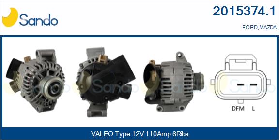 SANDO 2015374.1 Alternatore