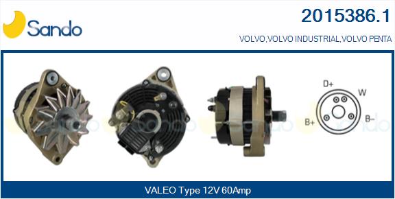 SANDO 2015386.1 Alternatore