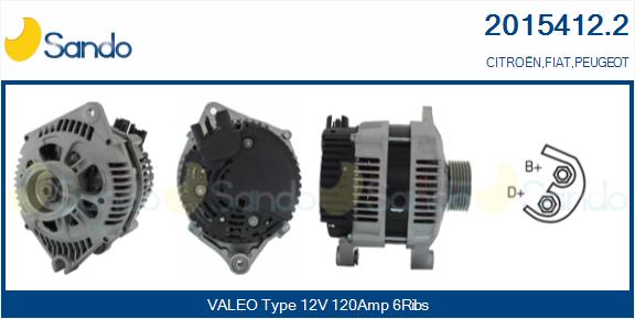 SANDO 2015412.2 Alternatore