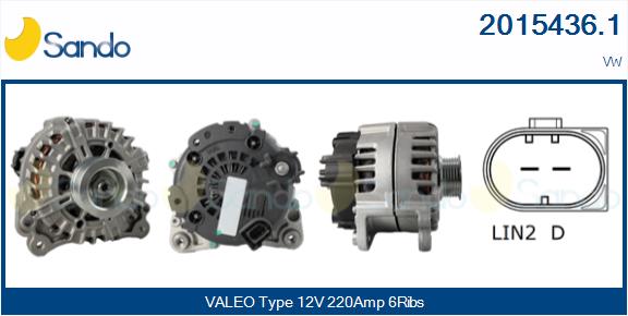 SANDO 2015436.1 Alternatore