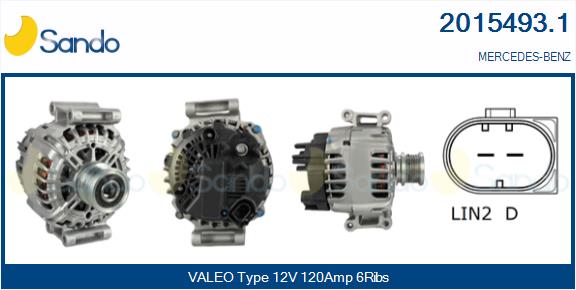 SANDO 2015493.1 Alternatore