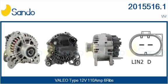 SANDO 2015516.1 Alternatore