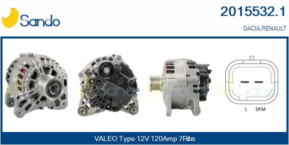 SANDO 2015532.1 Alternatore