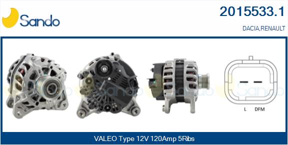 SANDO 2015533.1 Alternatore