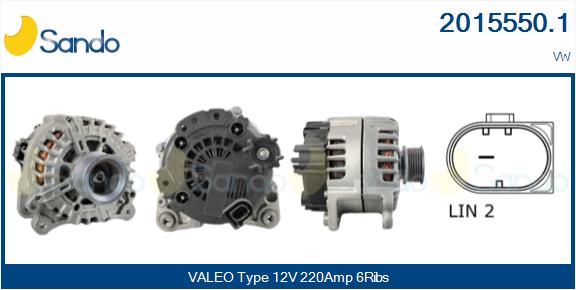 SANDO 2015550.1 Alternatore