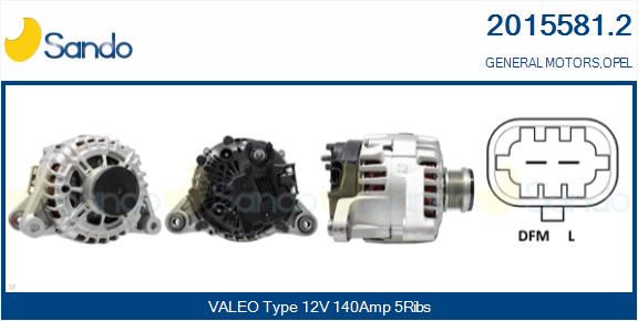 SANDO 2015581.2 Alternatore